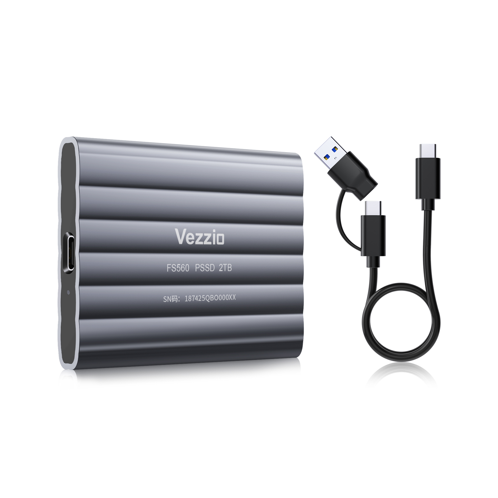 FS560 Vezzio USB C External Solid State Drive 560MB/S